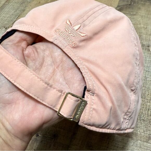 Adidas Women's Fit ORI Relaxed Metal Logo Strapback  Cap Hat DUSTY ROSE - Picture 9 of 11